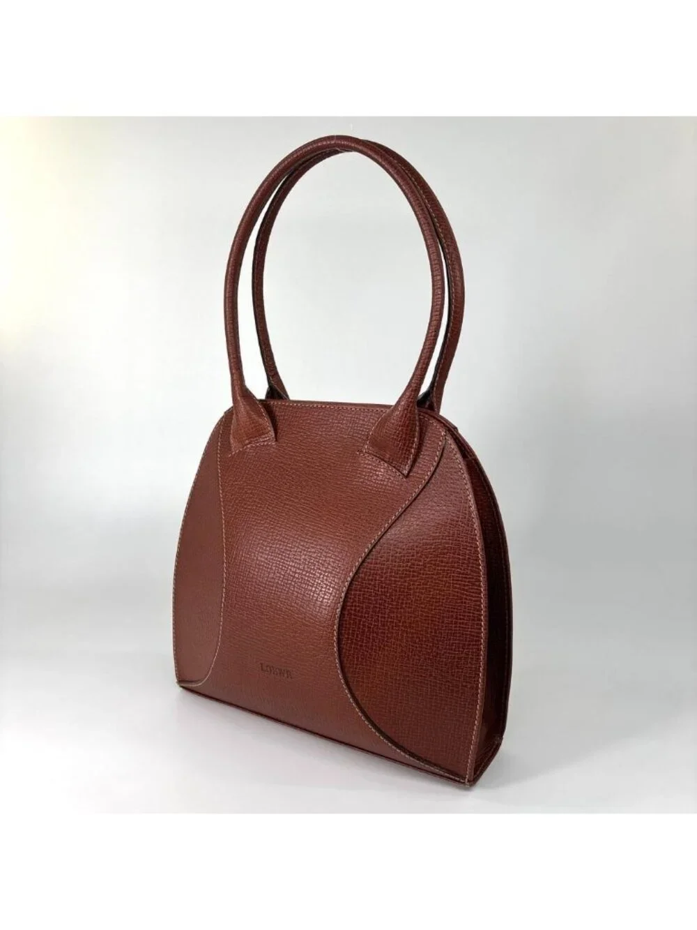 Loewe Super Anagram Tote Calf Leather Brown